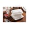 Pactiv Vented Microwavable Hinge-Lid Takeout Container, 9x6x3.1, White, PK170 PK YCNW0205 - alternate 3